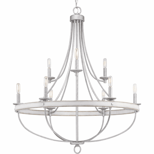 Progress Gulliver Collection 9-LT Chandelier - Galvanized Finish - P400159-141