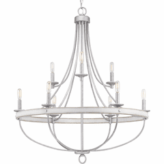 Progress Gulliver Collection 9-LT Chandelier - Galvanized Finish - P400159-141