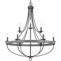 Progress Gulliver Collection 9-LT Chandelier - Graphite - P400159-143