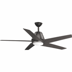 Progress Gust Collection 54" Five-Blade Ceiling Fan - Graphite - P2582-14330K Progress Gust Collection 54" Five-Blade Ceiling Fan - Graphite - P2582-14330K