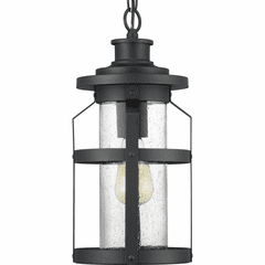 Progress Haslett 1-LT Outdoor Hanging Lantern - Black - P550031-031
