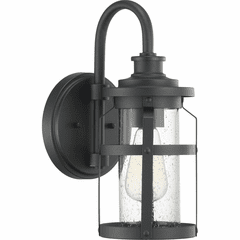 Progress Haslett 1-LT Outdoor Small Wall Lantern - Black - P560094-031
