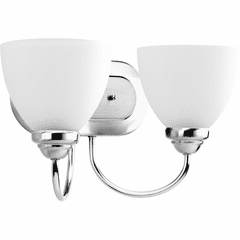 Progress Heart Collection 2-LT Bath Vanity - Polished Chrome - P2915-15