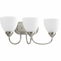 Progress Heart Collection 3-LT Bath Vanity - Brushed Nickel - P2919-09