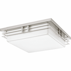 Progress Helm Collection 2-LT 14" LED Flush Mount - Brushed Nickel - P3448-0930K9
