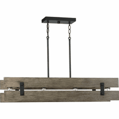 Progress Hemsworth 4-Light 60W Chandelier - Black - P400229-031