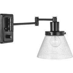 Progress Hinton 1-Light 60W Wall Bracket - Black - P710084-031