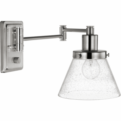 Progress Hinton 1-Light 60W Wall Bracket - Brushed Nickel - P710084-009