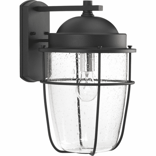 Progress Holcombe Large Wall Lantern - Black - P560067-031