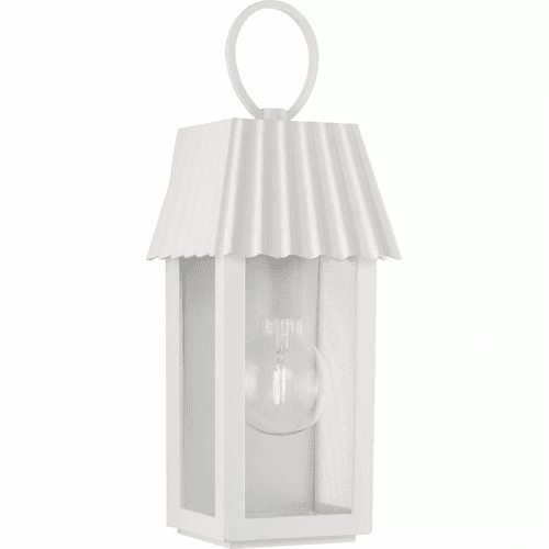 Progress Hook Pond 1-LT Outdoor Wall Light - Shelter White - P560305-192