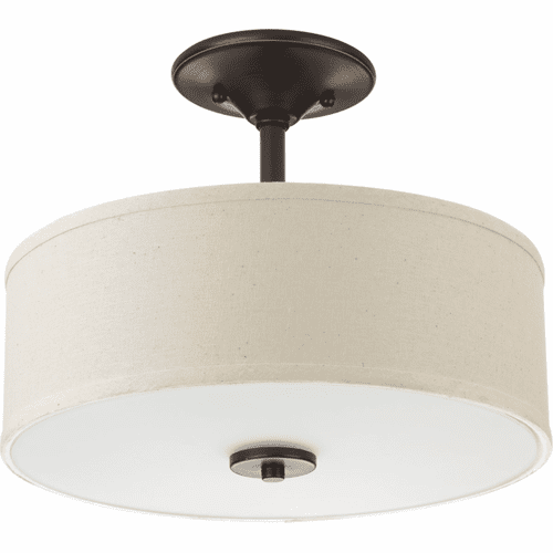 Progress Inspire 1-LT 13" LED Semi-Flush Mount - Antique Bronze - P3683-2030K9