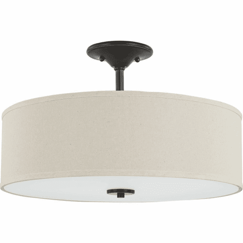 Progress Inspire 3-Light 60W Semi-Flush Mount - Antique Bronze - P350168-020