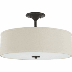 Progress Inspire 3-Light 60W Semi-Flush Mount - Antique Bronze - P350168-020