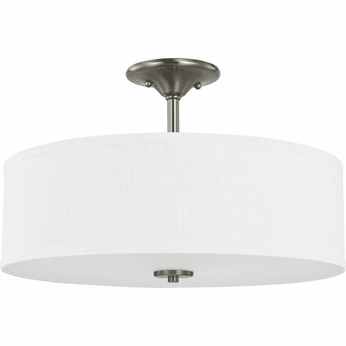 Progress Inspire 3-Light 60W Semi-Flush Mount - Brushed Nickel - P350167-009