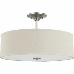 Progress Inspire 3-Light 60W Semi-Flush Mount - Brushed Nickel - P350168-009