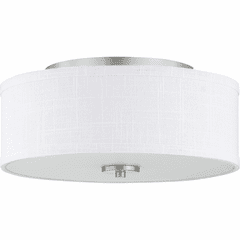 Progress Inspire Collection 13" 2-LT Flush Mount - Brushed Nickel - P350130-009