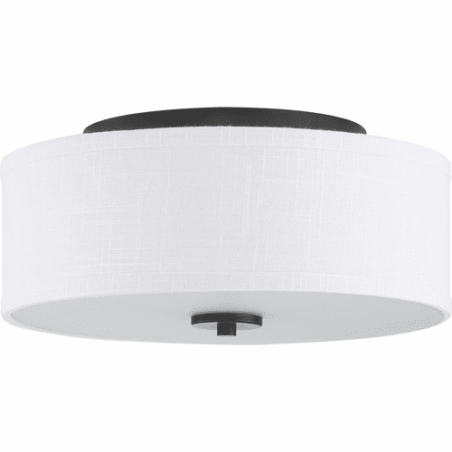 Progress Inspire Collection 13" 2-LT Flush Mount - Graphite - P350130-143