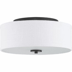 Progress Inspire Collection 13" 2-LT Flush Mount - Graphite - P350130-143