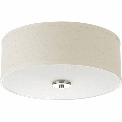Progress Inspire Collection 2-LT 13" Flush Mount - Brushed Nickel - P3713-09