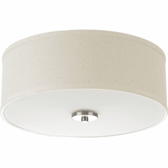 Progress Inspire Collection 2-LT 13" Flush Mount - Brushed Nickel - P3713-09 Progress Inspire Collection 2-LT 13" Flush Mount - Brushed Nickel - P3713-09
