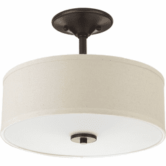 Progress Inspire Collection 2-LT 13" Semi-Flush - Antique Bronze - P3712-20