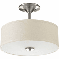 Progress Inspire Collection 2-LT 13" Semi-Flush - Brushed Nickel - P3712-09