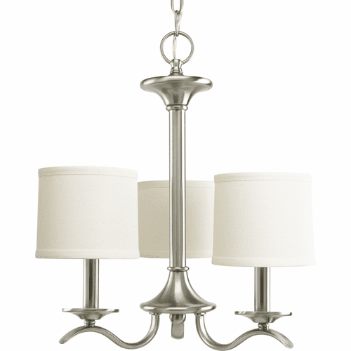 Progress Inspire Collection 3-LT Chandelier - Brushed Nickel - P4632-09