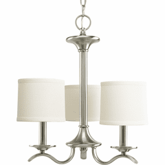 Progress Inspire Collection 3-LT Chandelier - Brushed Nickel - P4632-09 Progress Inspire Collection 3-LT Chandelier - Brushed Nickel - P4632-09