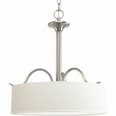Progress Inspire Collection 3-LT Pendant - Brushed Nickel - P3931-09 Progress Inspire Collection 3-LT Pendant - Brushed Nickel - P3931-09