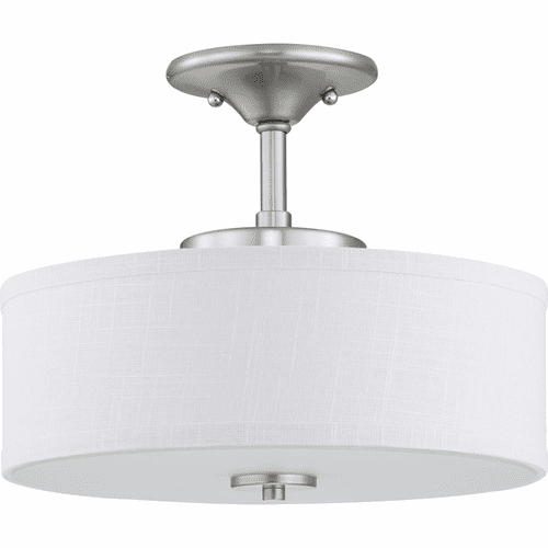 Progress Inspire LED 13" LED Semi-Flush - Brushed Nickel - P350134-009-30
