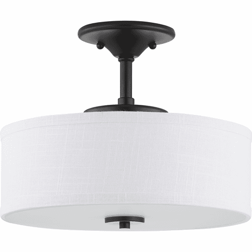 Progress Inspire LED Collection 13" LED Semi-Flush - Graphite - P350134-143-30