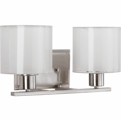 Progress Invite Collection 2-LT Bath Vanity - Brushed Nickel - P2078-09