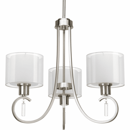 Progress Invite Collection 3-LT Chandelier - Brushed Nickel - P4695-09