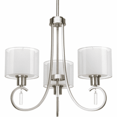 Progress Invite Collection 3-LT Chandelier - Brushed Nickel - P4695-09 Progress Invite Collection 3-LT Chandelier - Brushed Nickel - P4695-09