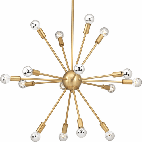 Progress Ion Collection Sixteen-Light Chandelier - Brushed Bronze - P400041-109