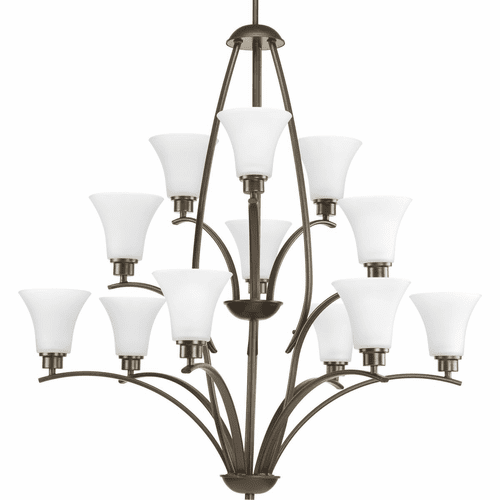 Progress Joy Collection 12-LT, Three-Tier Chandelier - Antique Bronze - P4497-20W