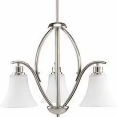 Progress Joy Collection 3-LT Chandelier - Brushed Nickel - P4489-09
