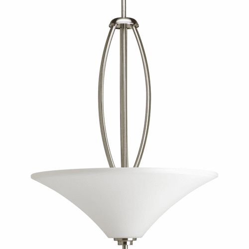Progress Joy Collection 3-LT Inverted Pendant - Brushed Nickel - P3951-09