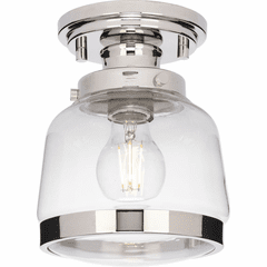 Progress Judson 1-LT Outdoor Ceiling Light - Polished Nickel - P350220-104