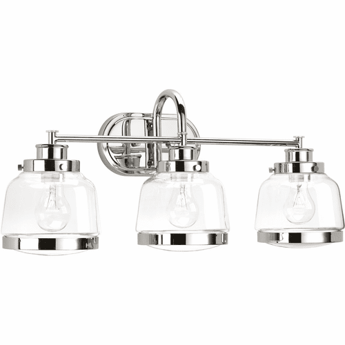 Progress Judson 3-LT Bath Vanity - Polished Nickel - P300082-104