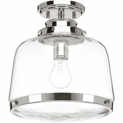 Progress Judson Collection 11" Flush Mount - Polished Nickel - P350074-104