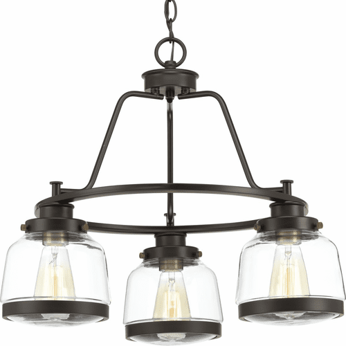 Progress Judson Collection 3-LT Chandelier - Antique Bronze - P400057-020