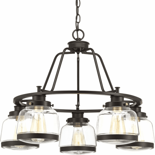Progress Judson Collection 5-LT Chandelier - Antique Bronze - P400058-020
