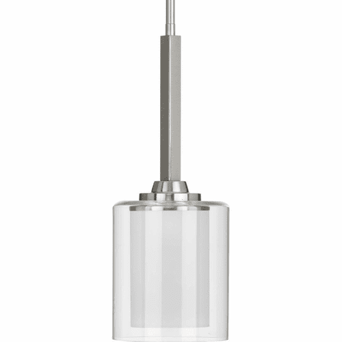 Progress Kene 1-Light 75W Mini-Pendant - Brushed Nickel - P500103-009