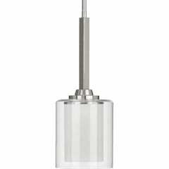Progress Kene 1-Light 75W Mini-Pendant - Brushed Nickel - P500103-009