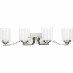 Progress Kene 4-Light 75W Bath Vanity - Brushed Nickel - P300123-009