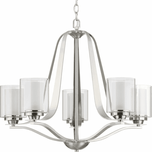 Progress Kene 5-Light 75W Chandelier - Brushed Nickel - P400095-009