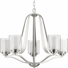 Progress Kene 5-Light 75W Chandelier - Brushed Nickel - P400095-009