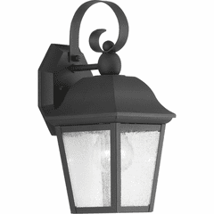 Progress Kiawah 1-LT Outdoor Small Wall-Lantern - Black - P560010-031