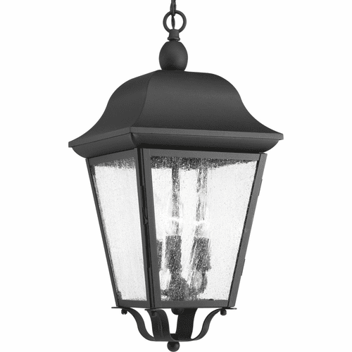 Progress Kiawah 3-LT Outdoor Hanging Lantern - Black - P550001-031